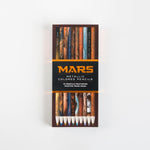 A colored pencil set with real photos of Mars from NASA.