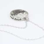 I love you to the moon and back sterling silver genuine real moon meteorite necklace with 3d moon craters - the best space jewelry gift!