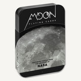 Front of Chronicle Books Moon cards deck with moon photos from NASA