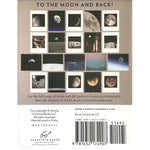 Back of box of Moon greeting cards set featuring 20 different photos from the archives of NASA! By Chronicle Books.