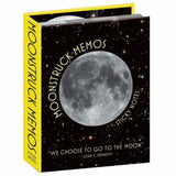 A space-themed moon sticky note set with round moons, astronauts, the moon landing and lunar lander, and NASA rockets!