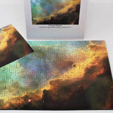 Wooden space puzzle showing the Omega Nebula!