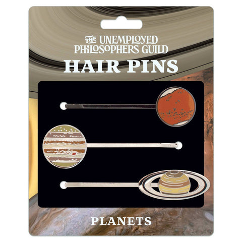 Planet hair pin set with Mars, Saturn and Jupiter!