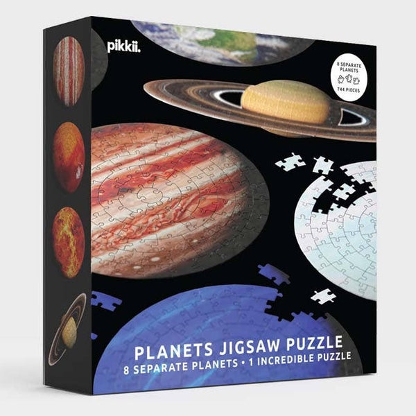 PLANETS JIGSAW PUZZLE - 8 Separate Planets, 744 Pieces! PIKKII