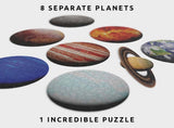 Pikkii 8 planets puzzle of solar system, with Earth, Mars, Saturn, Jupiter, etc.