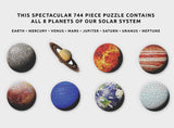 Pikkii 8 planets puzzle of solar system, with Earth, Mars, Saturn, Jupiter, etc.