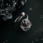 Authentic Raw Camp del Cielo Meteorite wrap ring