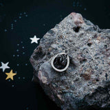 Small Chunky Teardrop Meteorite Necklace