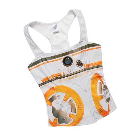 Star Wars tank top with BB8 print! Star Wars costume cosplay corset top.