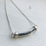 Stardust vial meteorite necklace! Space jewelry with real meteorite specimens