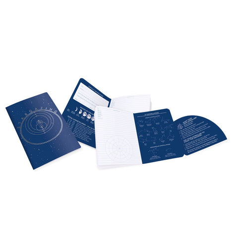 Interstellar Notebook Stargazing Notebook: Constellation Map, Moon & Eclipse Guide Astrolabe ...