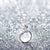 Lunar full moon dust meteorite necklace in sterling silver and glass