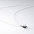 Lunar full moon dust meteorite necklace in sterling silver and glass