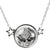 Moon Meteorite necklace in sterling silver and glass