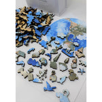 The best earth puzzle! Wooden Earth Jigsaw Puzzle.