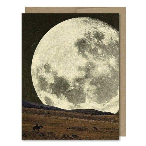 Cowboy Moon Card