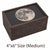 Medium sized wooden moon trinket box or stash box