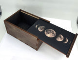 Moon Phases Wooden Trinket Box
