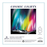 Cosmic Lights space puzzle by Galison, showing back of box.