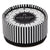 A set of astronomy/space-themed drink coasters in a black and white striped gift box.